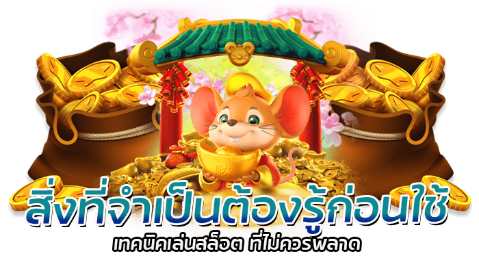เทคนิคเล่นสล็อต ยังไงให้ได้กำไร ใครก็สามารถทำได้ 2 สิ่งที่จำเป็นต้องรู้ก่อนใช้